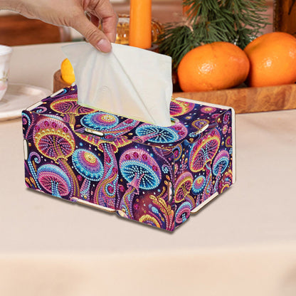 Wooden Diamond Painting Tissue Box for Home and Office Decoration (CZH008)