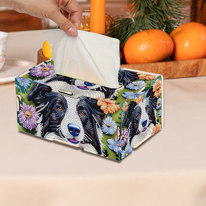Wooden Diamond Painting Tissue Box for Home and Office Decoration (CZH011)