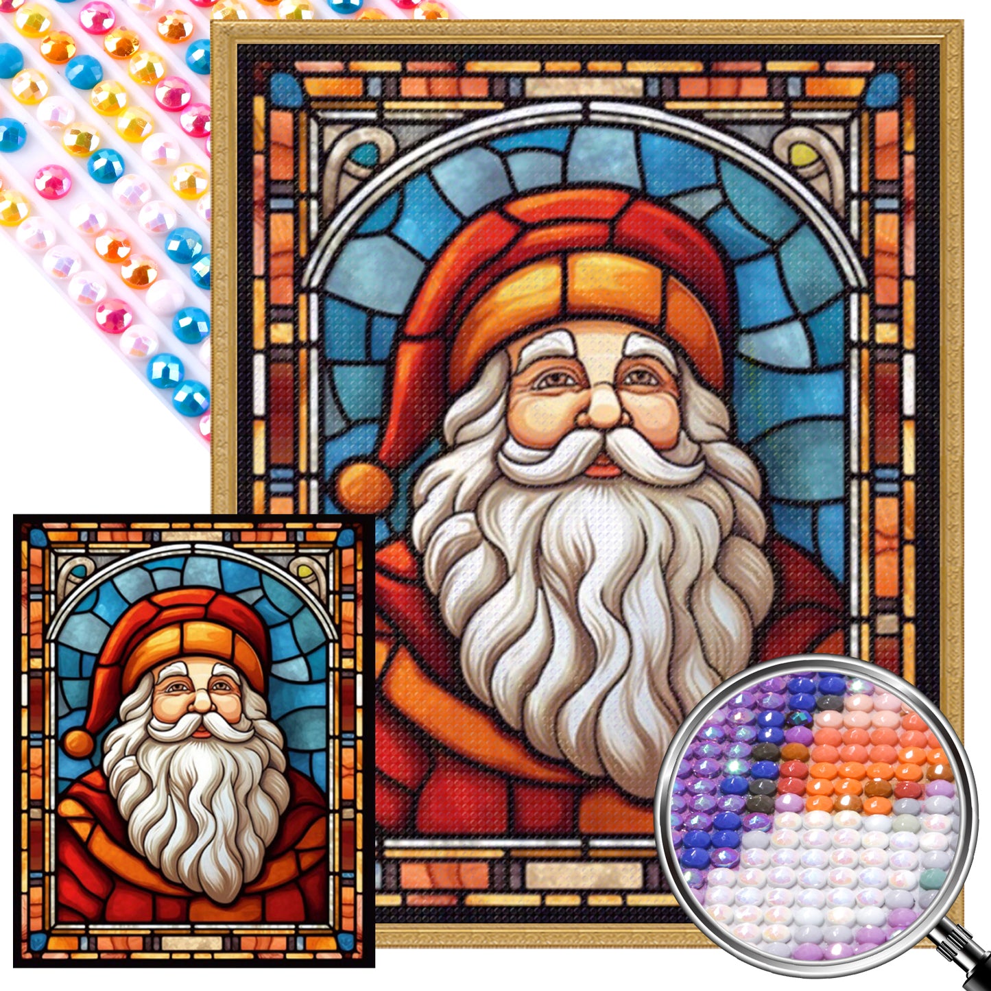 Santa Claus - Full Round Drill Diamond Painting 40*50CM