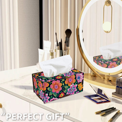 Wooden Diamond Painting Tissue Box for Home and Office Decoration (ZJH018)