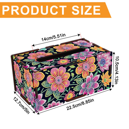 Wooden Diamond Painting Tissue Box for Home and Office Decoration (ZJH018)