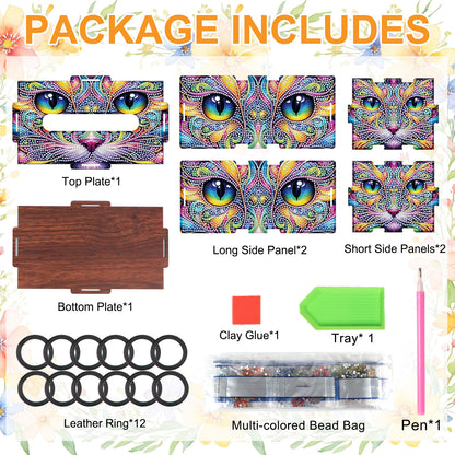 Wooden Diamond Painting Tissue Box for Home and Office Decoration (ZJH024)