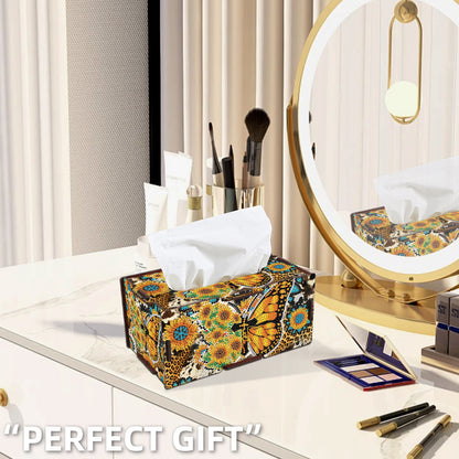 Wooden Diamond Painting Tissue Box for Home and Office Decoration (ZJH031)