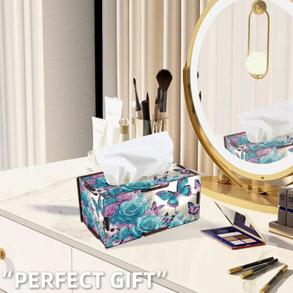 Wooden Diamond Painting Tissue Box for Home and Office Decoration (ZJH036)