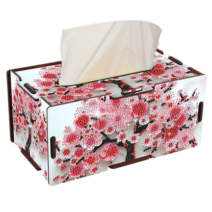Wooden Diamond Painting Tissue Box for Home and Office Decoration (ZJH037)