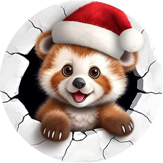 Winter Brown Bear - 11CT Stamped Cross Stitch 40*40CM