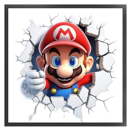 Winter Mario - 11CT Stamped Cross Stitch 40*40CM