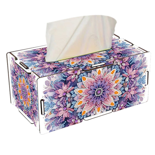 Mandala DIY Diamond Art Paper Towel Holder for Home and Office Decoration