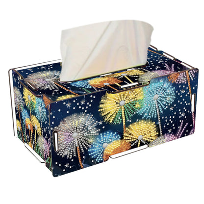 Dandelion DIY Diamond Art Paper Towel Holder for Home and Office Decoration