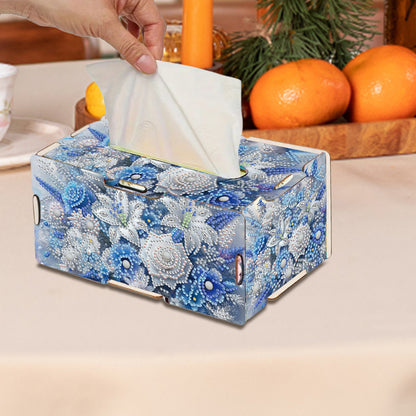 Flower DIY Diamond Art Paper Towel Holder for Home and Office Decoration