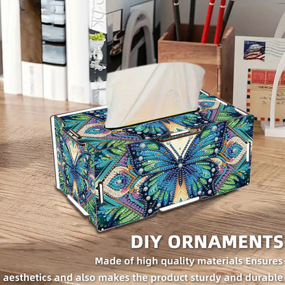 Butterfly DIY Diamond Art Paper Towel Holder for Home and Office Decoration