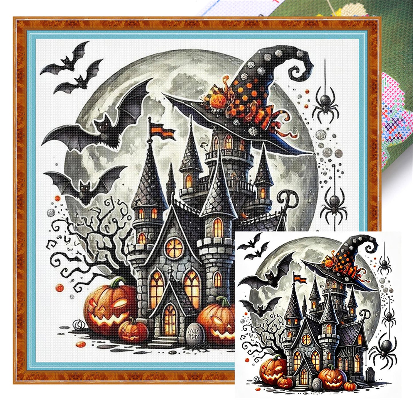 Magic Cottage - 11CT Stamped Cross Stitch 40*40CM