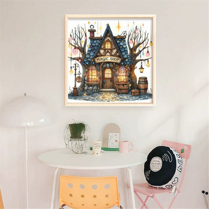 Magic Cottage - 11CT Stamped Cross Stitch 40*40CM