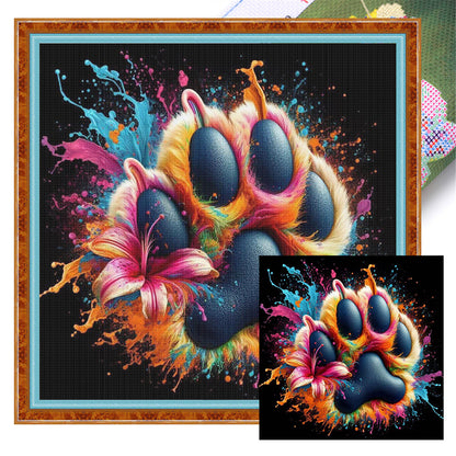 Cat'S Paw - 11CT Stamped Cross Stitch 40*40CM