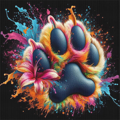 Cat'S Paw - 11CT Stamped Cross Stitch 40*40CM