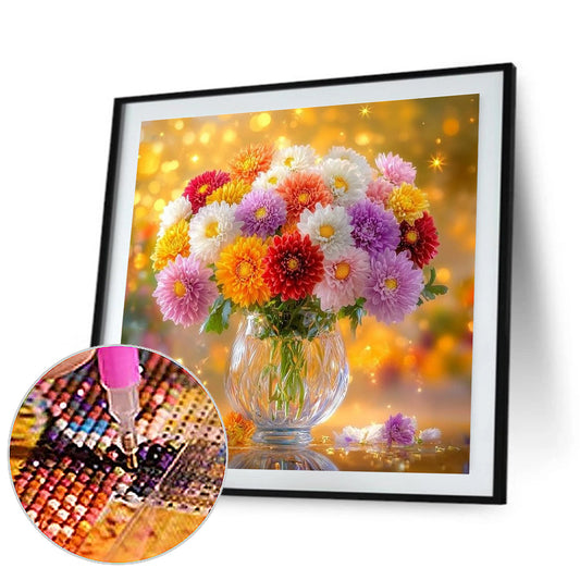 Bouquet In A Vase - Full Round Drill Diamond Painting 30*30CM
