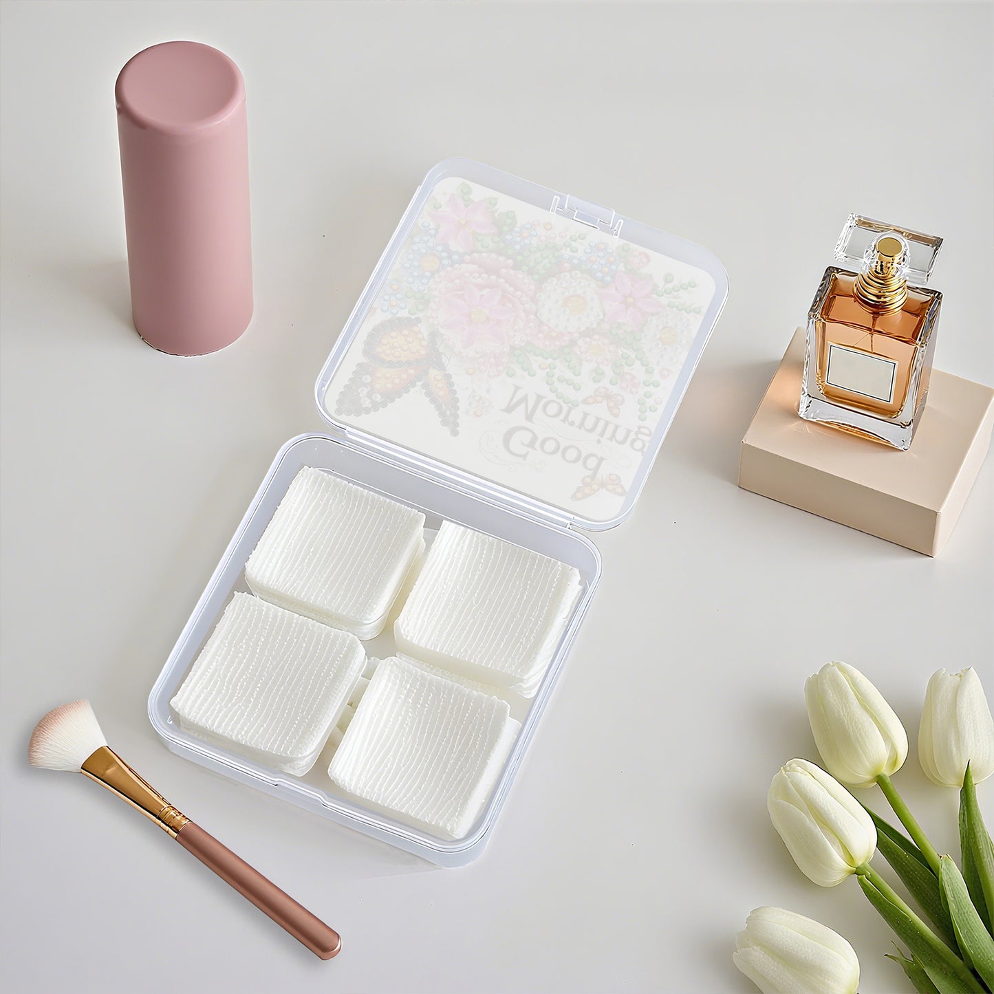 DIY Diamond Painting Storage Box Flower Butterfly Clear Organizer for Small Item