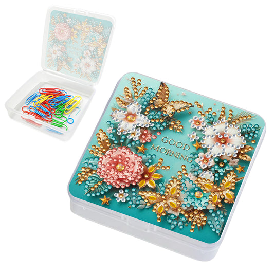 DIY Diamond Painting Storage Box Flower Butterfly Clear Organizer for Small Item