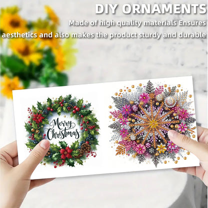6PCS DIY Diamond Art Greeting Cards Set Congratulations Cards Gifts (Train)