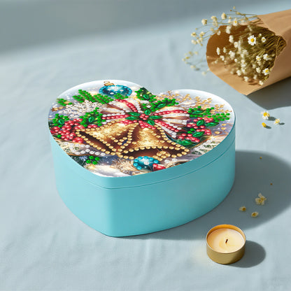 Bell DIY Diamond Painting Heart-Shaped Jewelry Box Decorative Storage Case