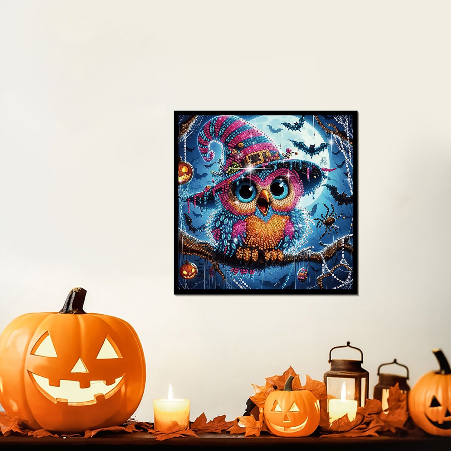 Halloween Owl - Special Shaped Drill Diamond Painting 30*30CM