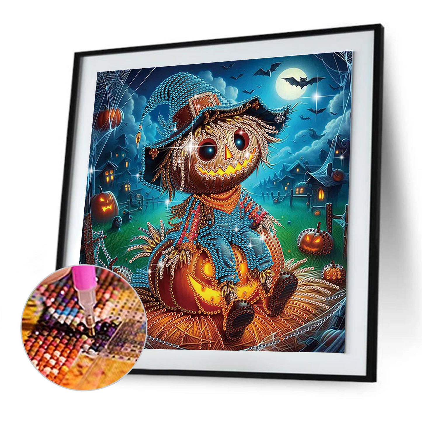 Halloween Scarecrow - Special Shaped Drill Diamond Painting 30*30CM