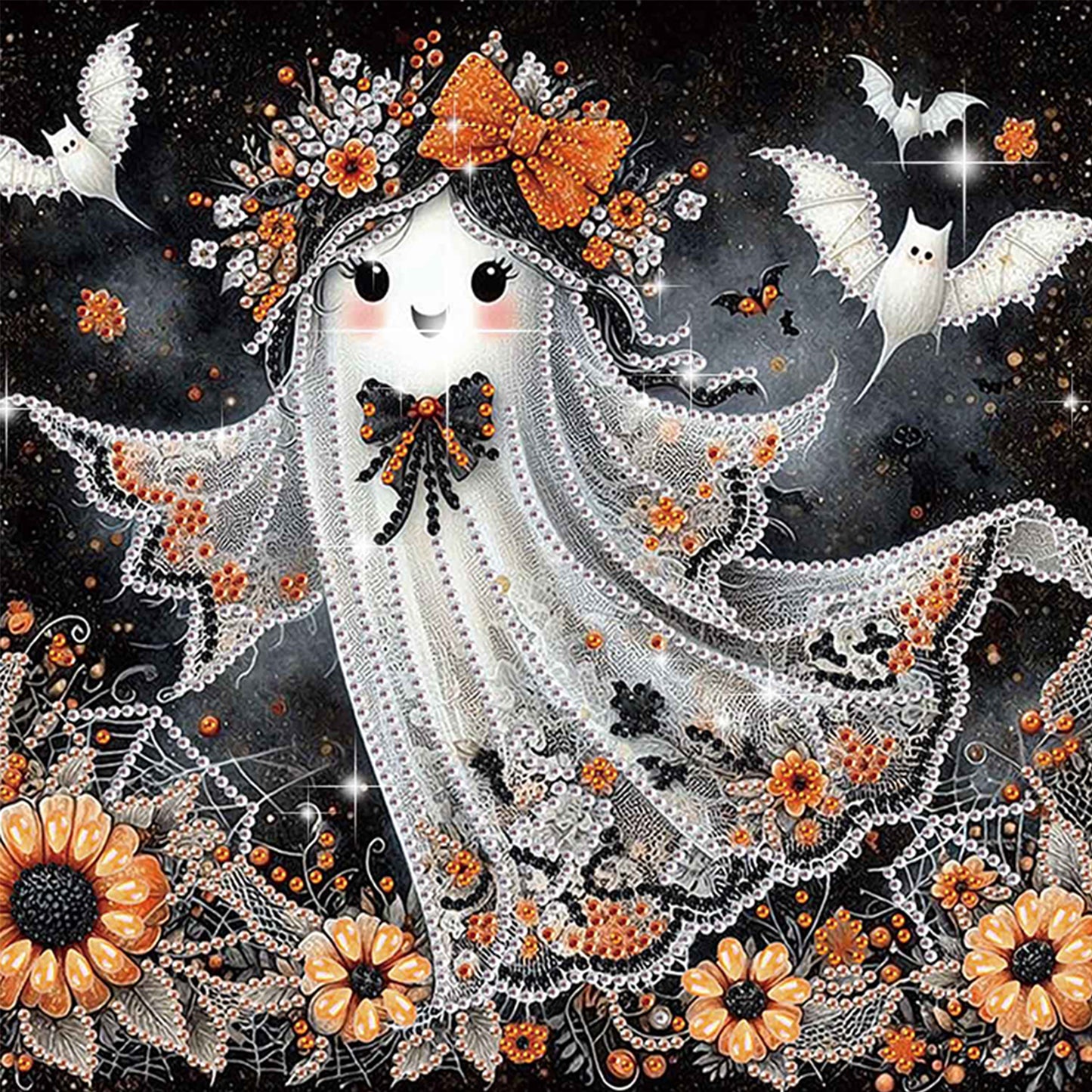 Halloween Ghost - Special Shaped Drill Diamond Painting 30*30CM