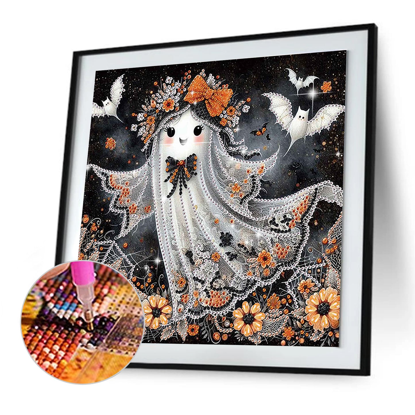 Halloween Ghost - Special Shaped Drill Diamond Painting 30*30CM