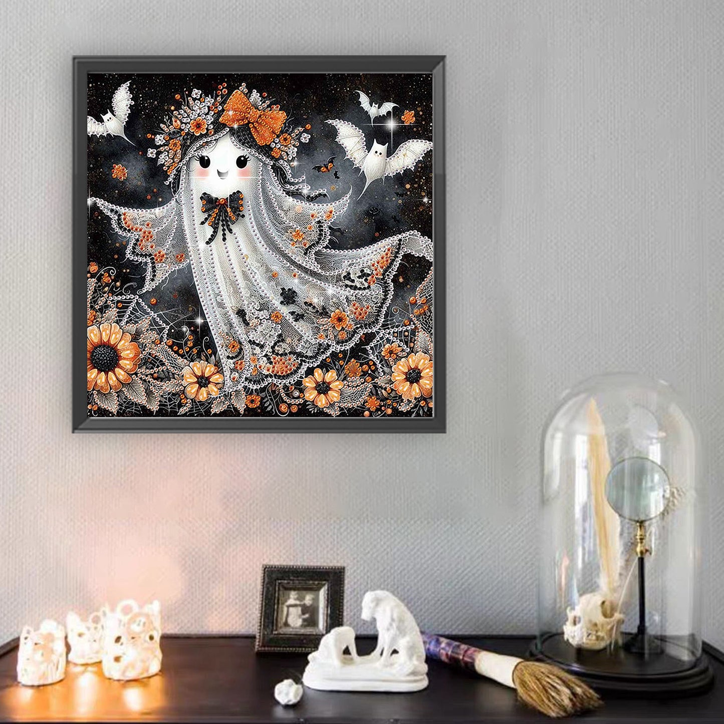 Halloween Ghost - Special Shaped Drill Diamond Painting 30*30CM