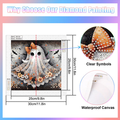 Halloween Ghost - Special Shaped Drill Diamond Painting 30*30CM