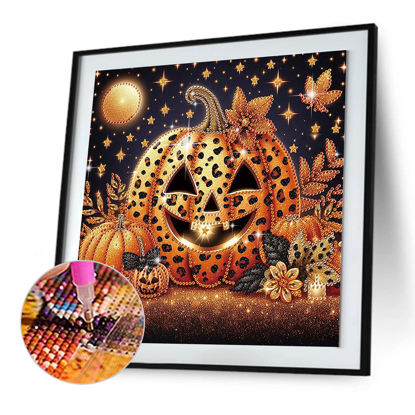 Halloween Pumpkin - Special Shaped Drill Diamond Painting 30*30CM