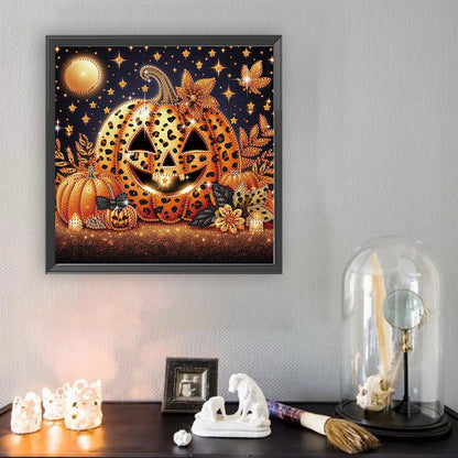 Halloween Pumpkin - Special Shaped Drill Diamond Painting 30*30CM