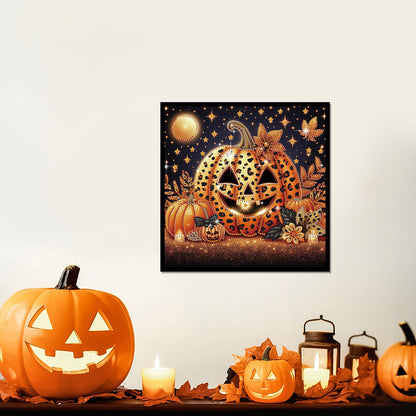 Halloween Pumpkin - Special Shaped Drill Diamond Painting 30*30CM