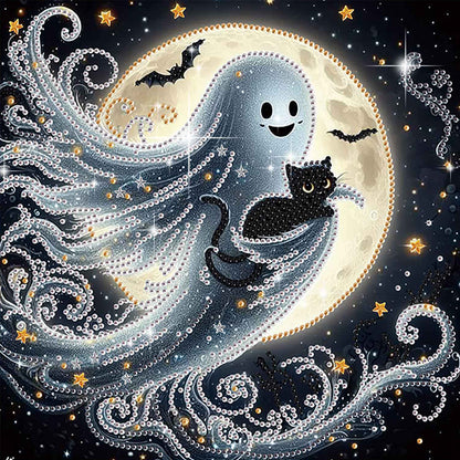 Halloween Ghost - Special Shaped Drill Diamond Painting 30*30CM