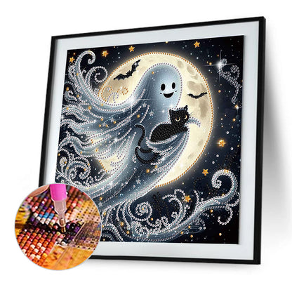 Halloween Ghost - Special Shaped Drill Diamond Painting 30*30CM