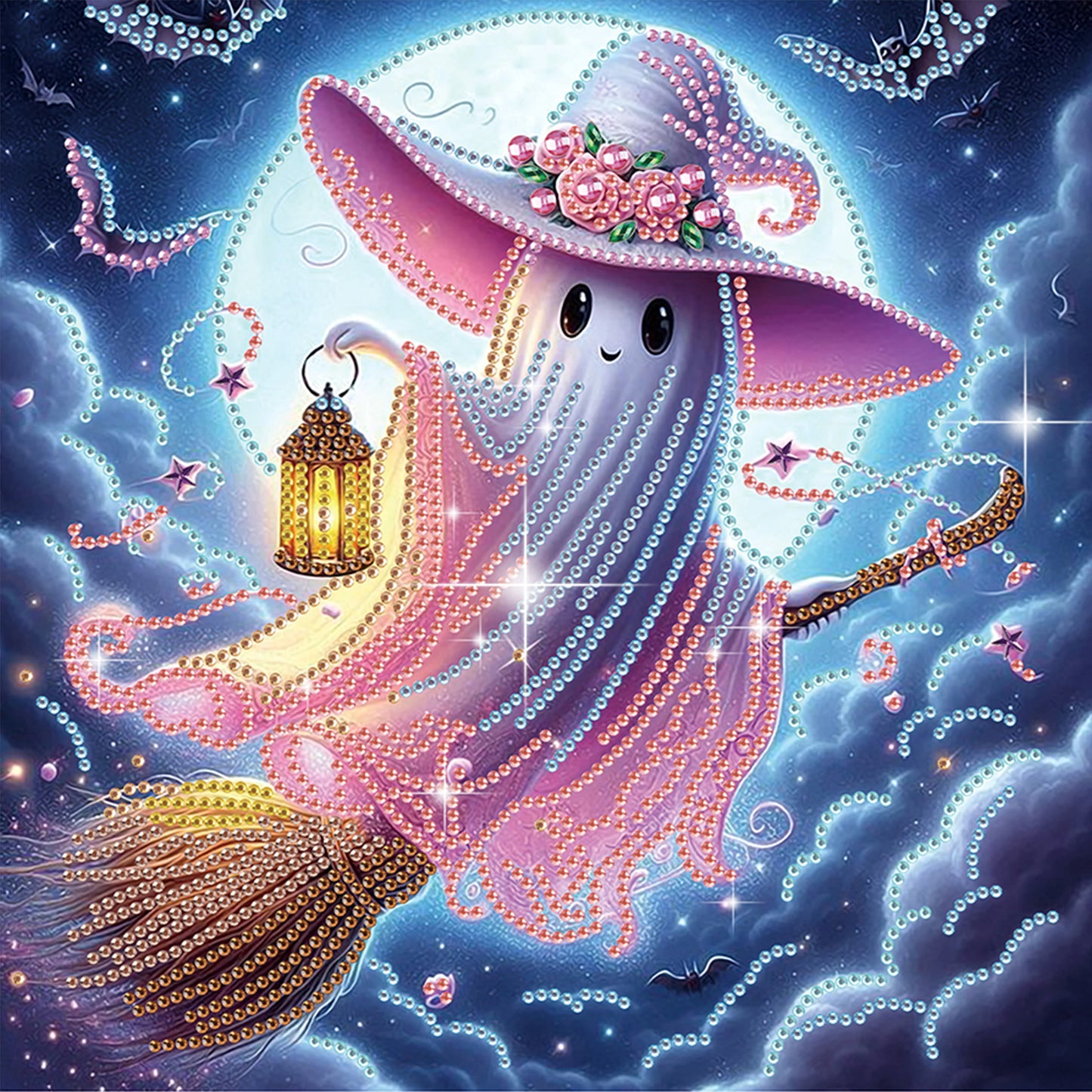 Halloween Ghost - Special Shaped Drill Diamond Painting 30*30CM