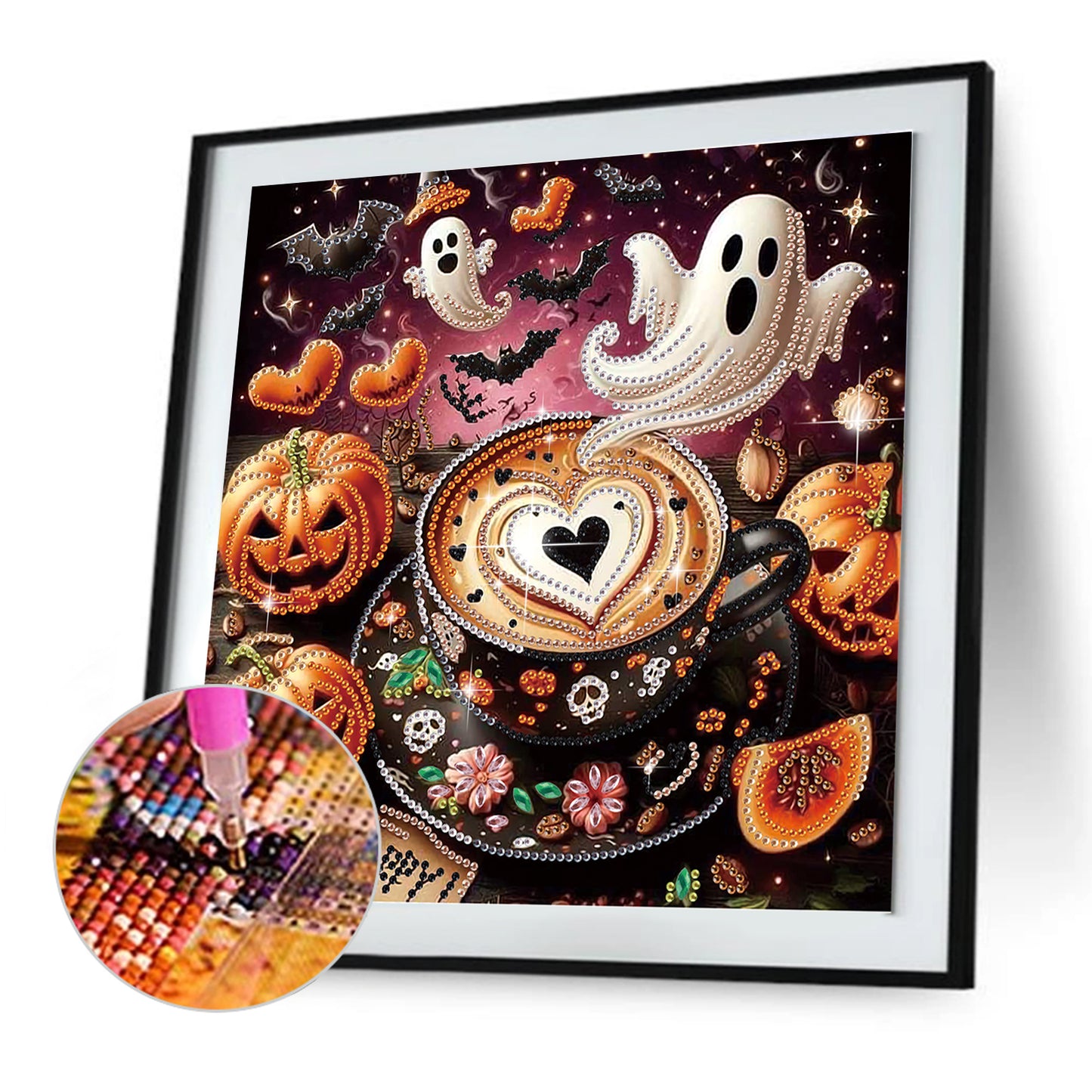 Halloween Spooky Cafe - Special Shaped Drill Diamond Painting 30*30CM