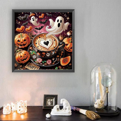 Halloween Spooky Cafe - Special Shaped Drill Diamond Painting 30*30CM