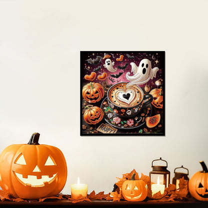 Halloween Spooky Cafe - Special Shaped Drill Diamond Painting 30*30CM