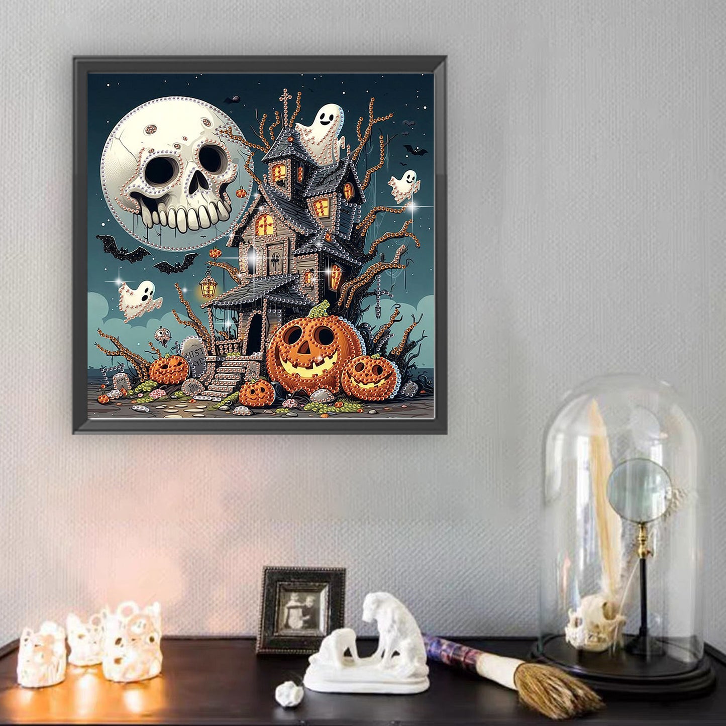 Halloween Spooky House - Special Shaped Drill Diamond Painting 30*30CM