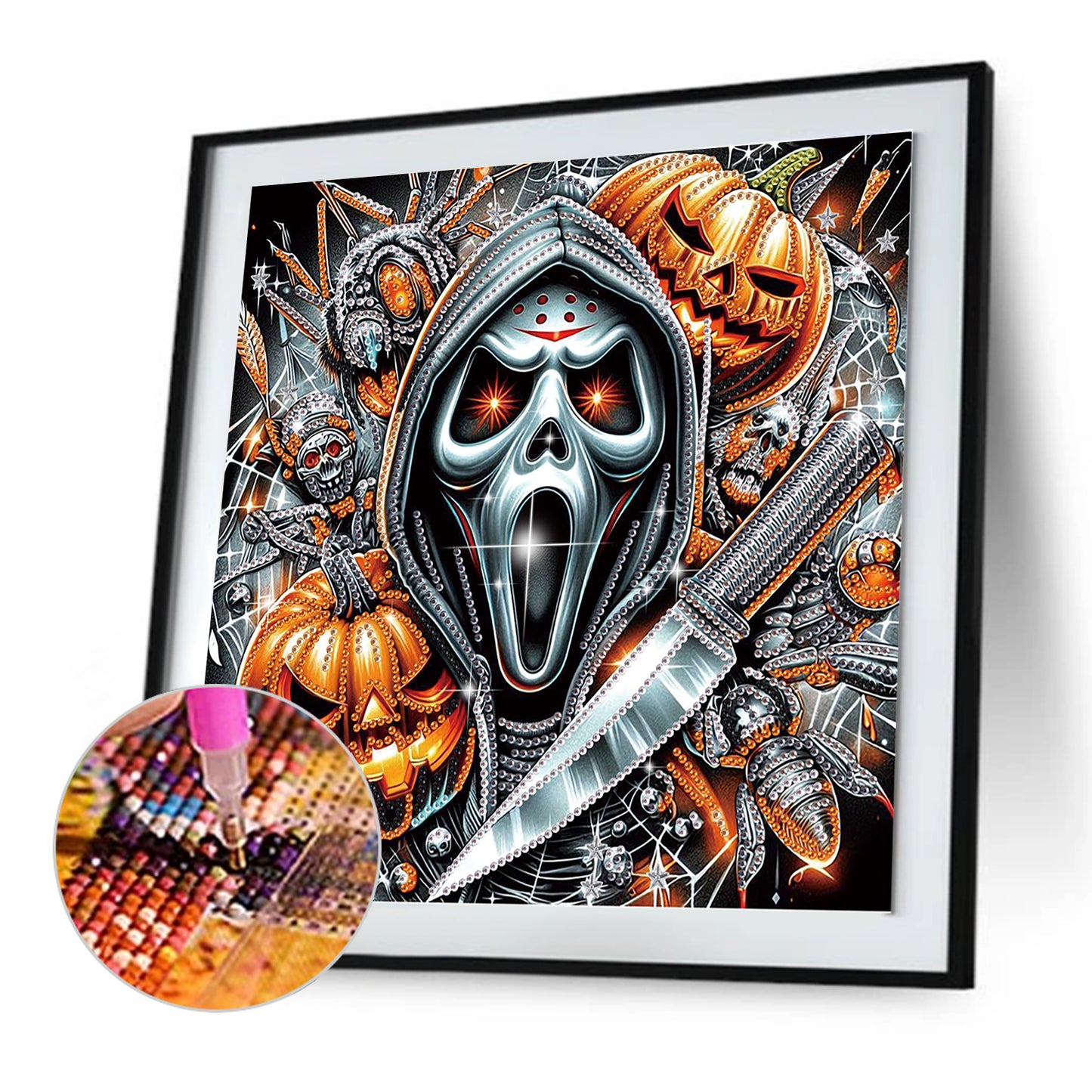 Halloween Skeleton - Special Shaped Drill Diamond Painting 30*30CM