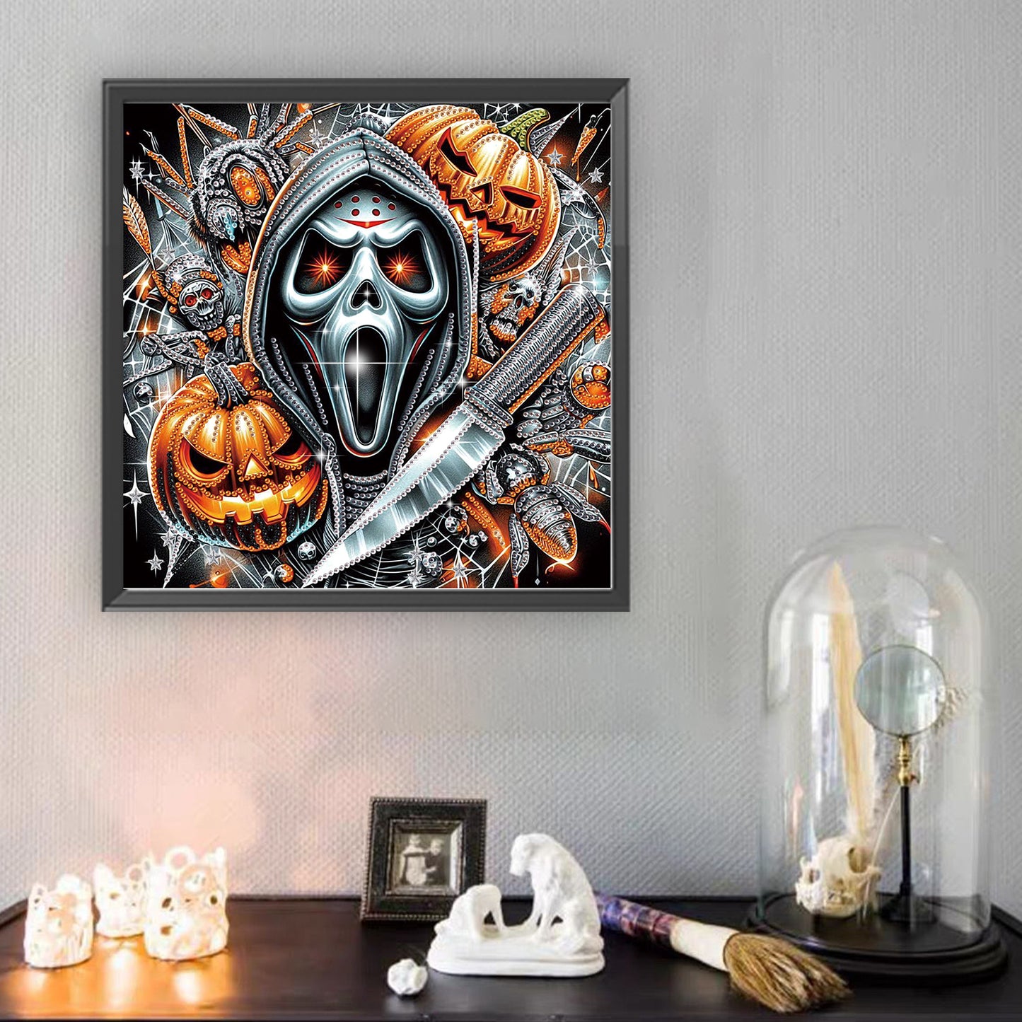Halloween Skeleton - Special Shaped Drill Diamond Painting 30*30CM