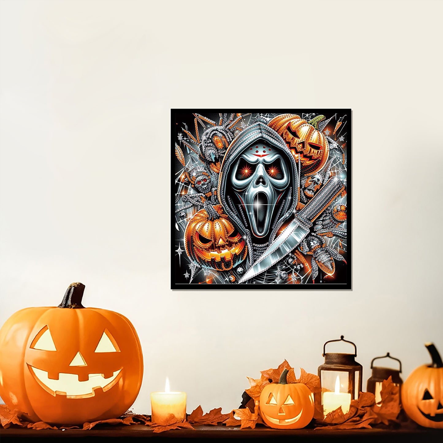 Halloween Skeleton - Special Shaped Drill Diamond Painting 30*30CM