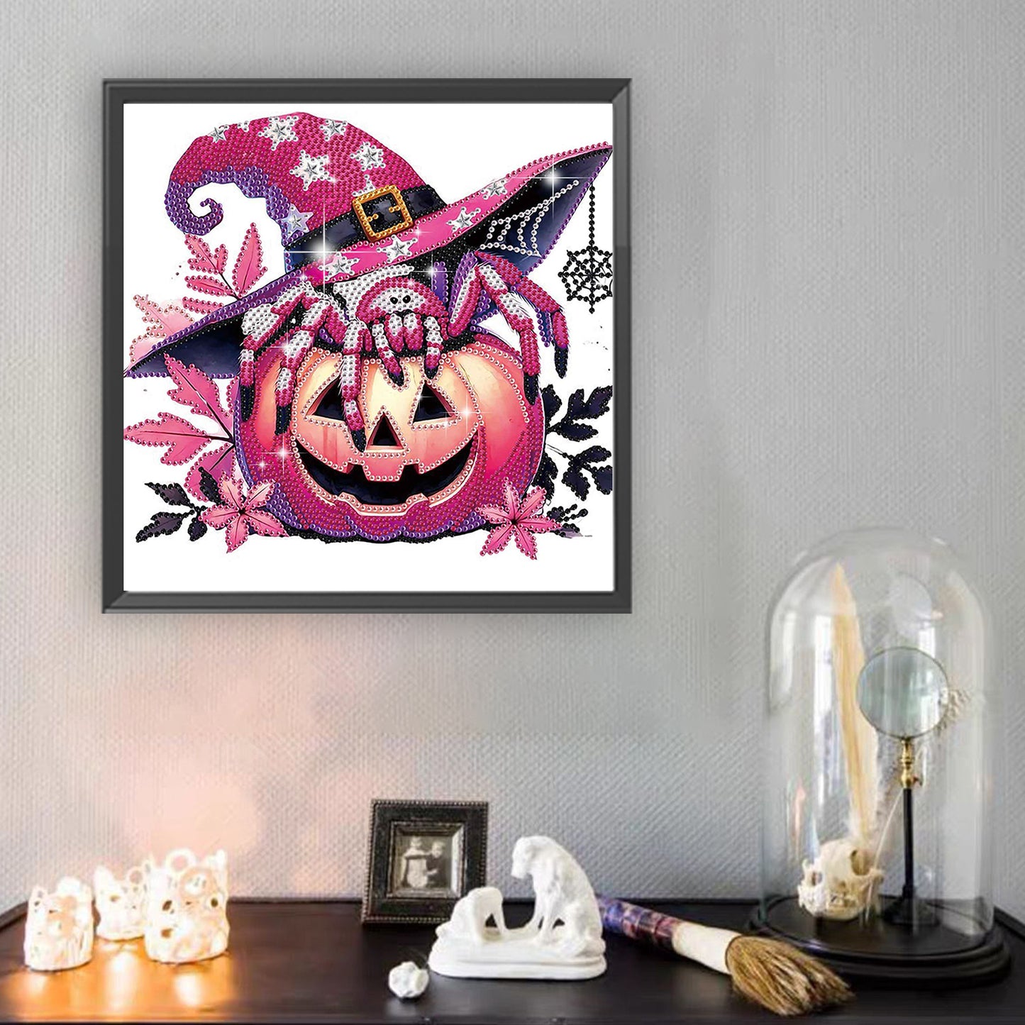 Halloween Pumpkin - Special Shaped Drill Diamond Painting 30*30CM