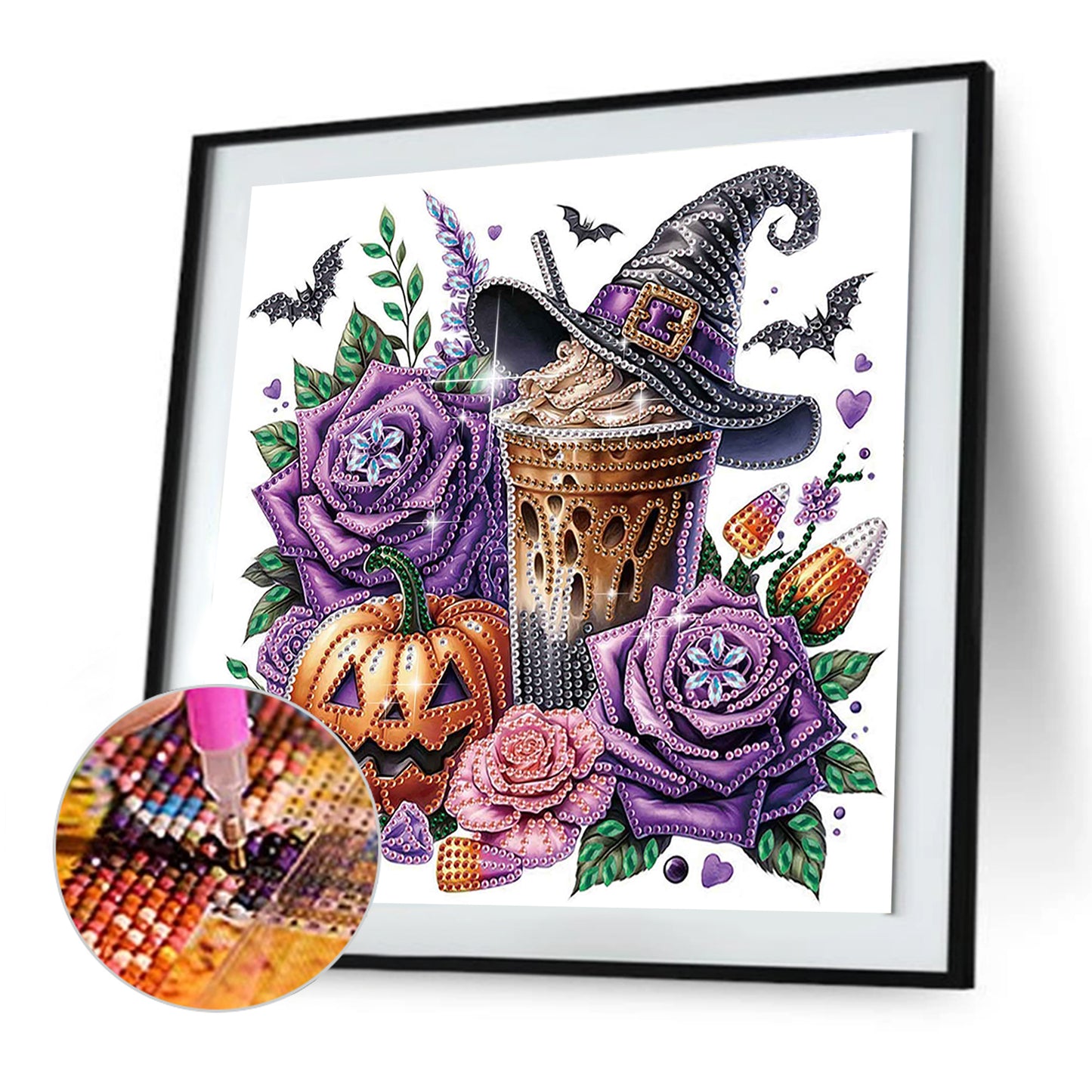 Halloween Pumpkin - Special Shaped Drill Diamond Painting 30*30CM