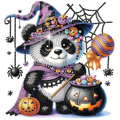 Halloween Panda - Special Shaped Drill Diamond Painting 30*30CM