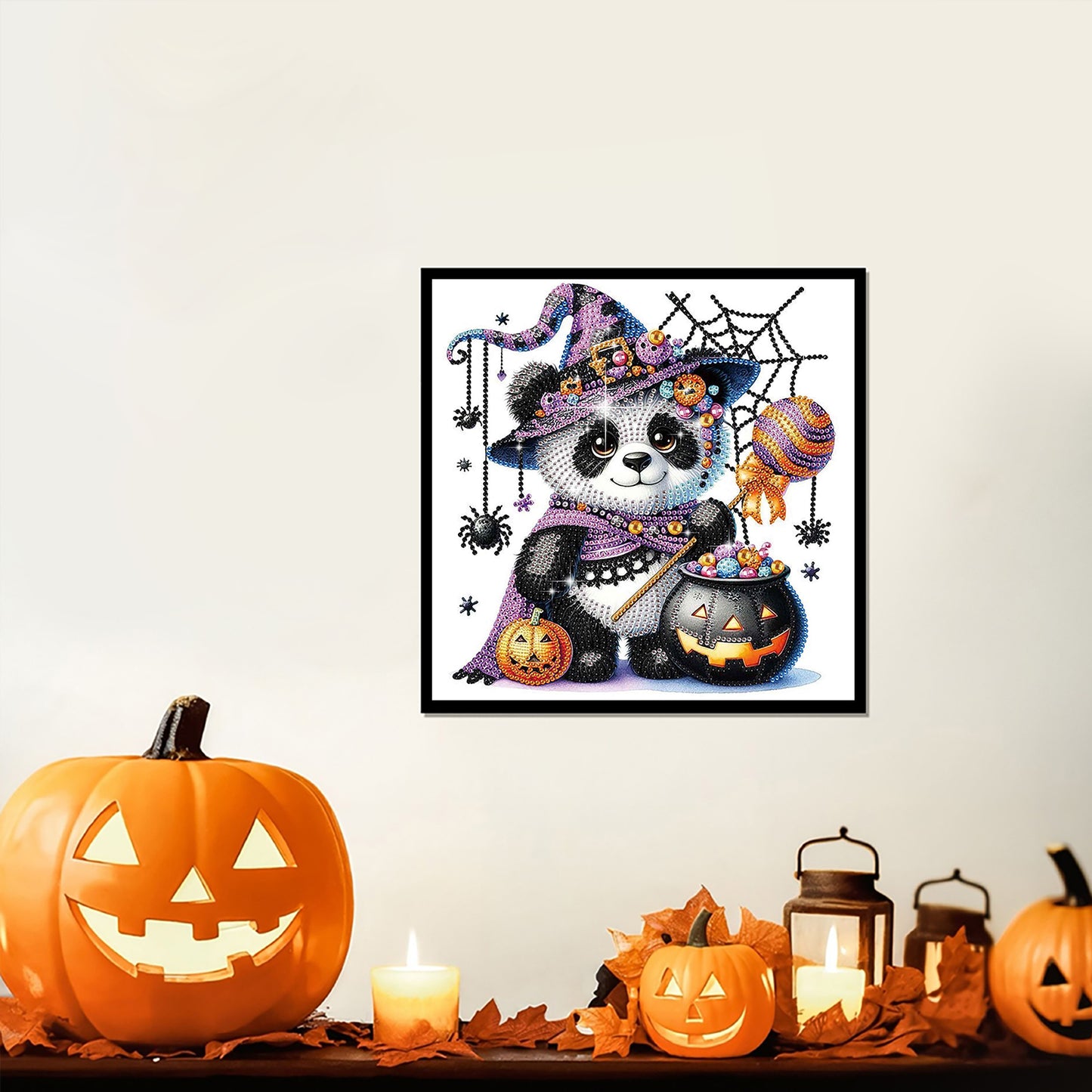 Halloween Panda - Special Shaped Drill Diamond Painting 30*30CM