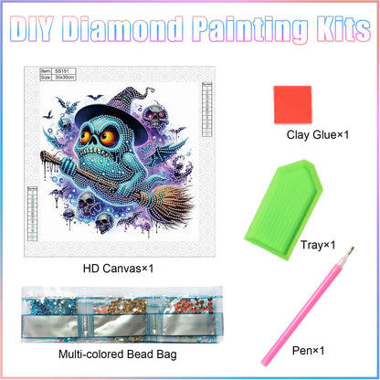 Halloween Monsters - Special Shaped Drill Diamond Painting 30*30CM