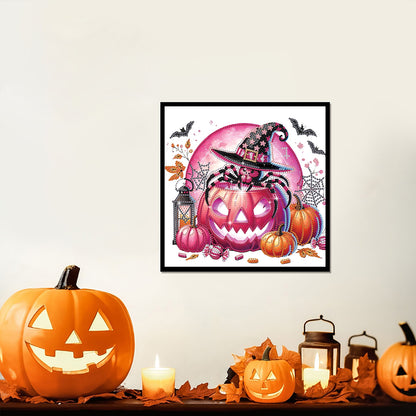 Halloween Pumpkin - Special Shaped Drill Diamond Painting 30*30CM