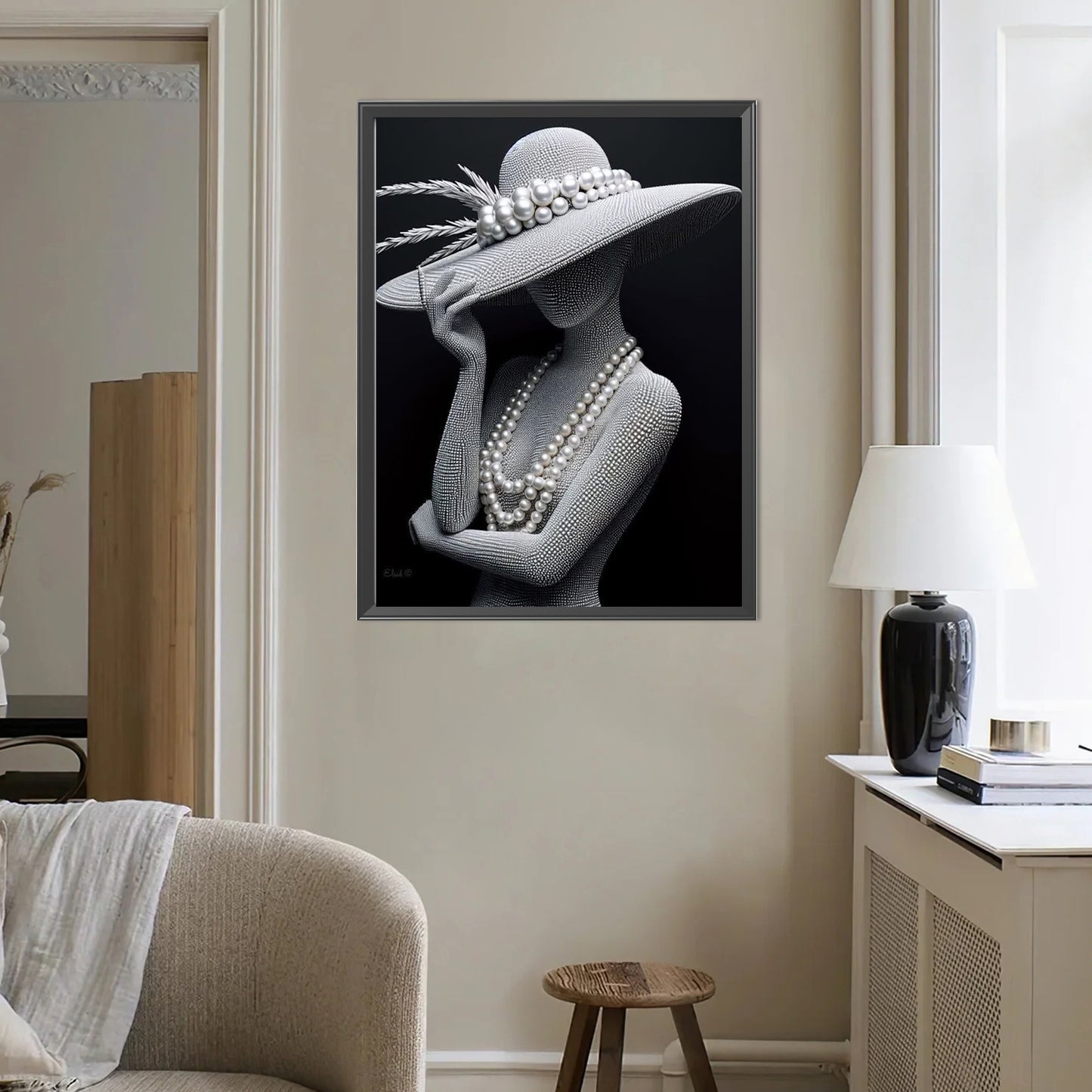 Modern Girl - Full Round Drill Diamond Painting 40*50CM